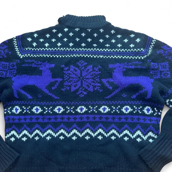 Ralph Lauren Purple Label Women’s Cashmere  Intarsia-Knit Fair Isle Sweater M - Picture 7 of 7